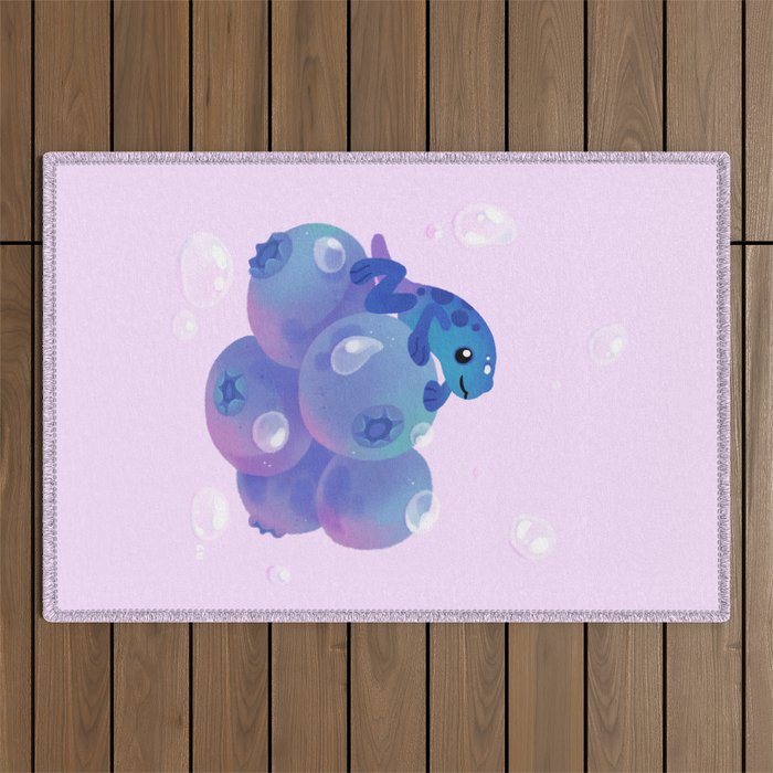 Blueberry poison yogurt 1 Outdoor Rug Gallery Image 1