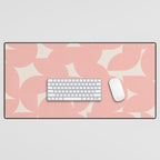 Contemporary Geometric Shapes - Soft Pink Desk Mat Gallery Image 1