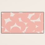 Contemporary Geometric Shapes - Soft Pink Desk Mat Gallery Image 3
