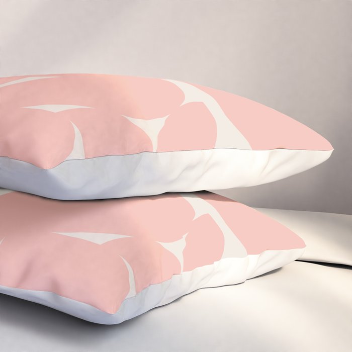 Contemporary Geometric Shapes - Soft Pink Pillow Sham Gallery Image 3