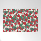 Strawberries and leaves Welcome Mat Gallery Image 1