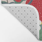 Strawberries and leaves Bath Mat Gallery Image 2