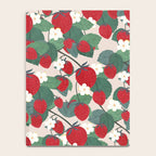 Strawberries and leaves Notebook Gallery Image 4