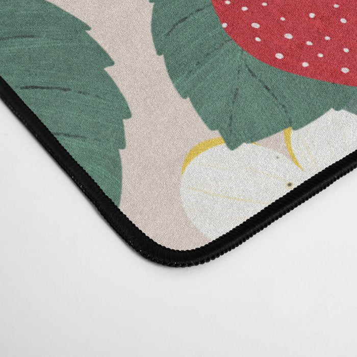 Strawberries and leaves Desk Mat Gallery Image 4