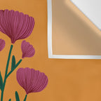 Ivory Vintage Flower Vase on Marigold Wall Tapestry Gallery Image 3