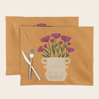 Ivory Vintage Flower Vase on Marigold Placemat Gallery Image 1