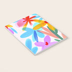 Playful Petals Mid Century Bold Groovy Flower Garden  Notebook Gallery Image 3