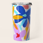 Playful Petals Mid Century Bold Groovy Flower Garden  Travel Mug Gallery Image 2