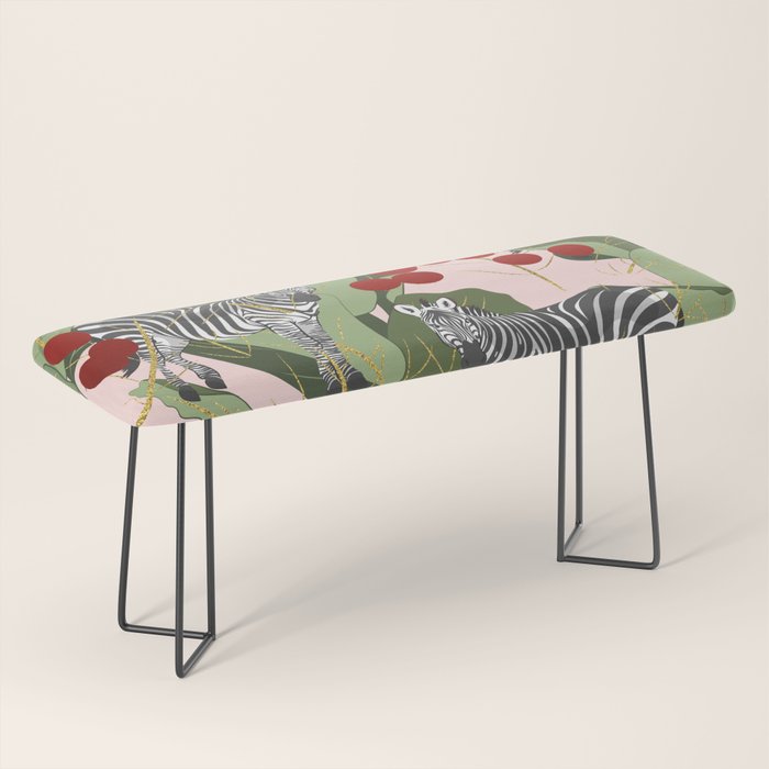 Zebra Harem #society6 #decor #buyart Bench Gallery Image 1
