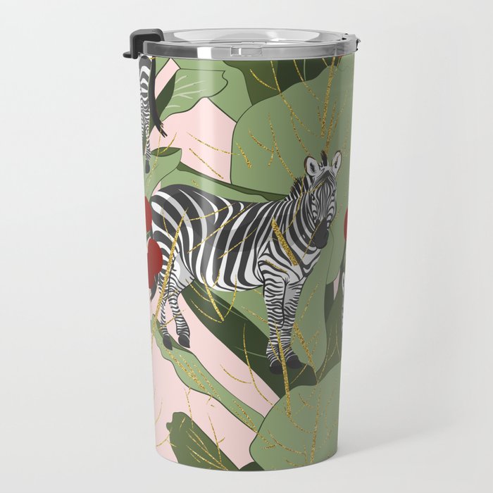 Zebra Harem #society6 #decor #buyart Travel Mug Gallery Image 3