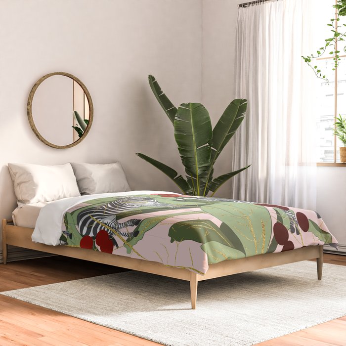 Zebra Harem #society6 #decor #buyart Comforter Gallery Image 2