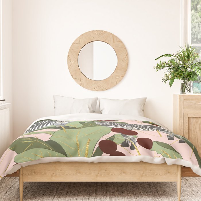 Zebra Harem #society6 #decor #buyart Duvet Cover Gallery Image 3