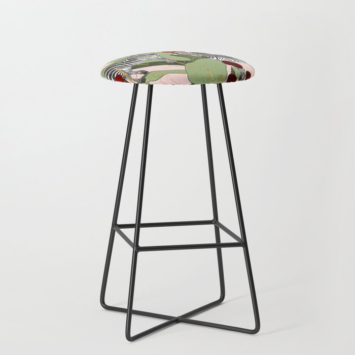 Zebra Harem #society6 #decor #buyart Stool Gallery Image 1
