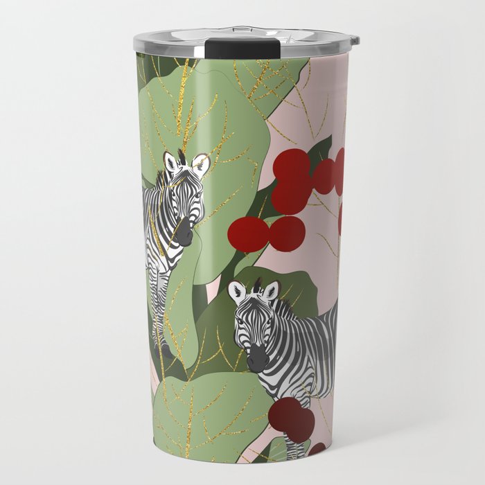 Zebra Harem #society6 #decor #buyart Travel Mug Gallery Image 1