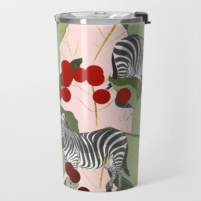 Zebra Harem #society6 #decor #buyart Travel Mug Gallery Image 2