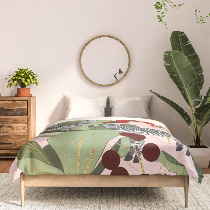 Zebra Harem #society6 #decor #buyart Comforter Gallery Image 3