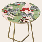 Zebra Harem #society6 #decor #buyart Side Table Gallery Image 2