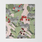 Zebra Harem #society6 #decor #buyart Throw Blanket Gallery Image 2