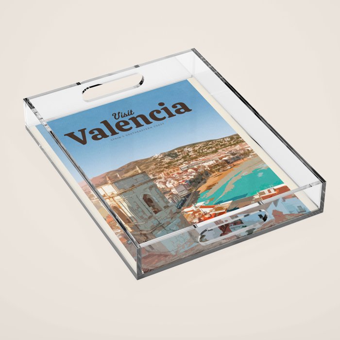Visit Valencia Acrylic Tray Gallery Image 1
