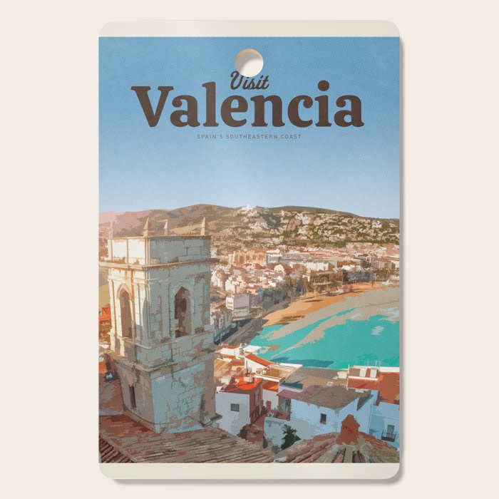 Visit Valencia Cutting Board Gallery Image 1