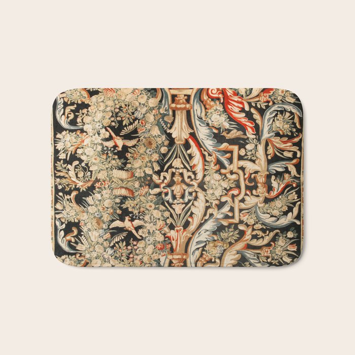 Antique French Gobelins Aubusson Tapestry Print Bath Mat Gallery Image 1