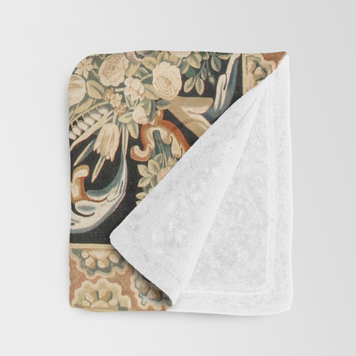 Antique French Gobelins Aubusson Tapestry Print Throw Blanket Gallery Image 3