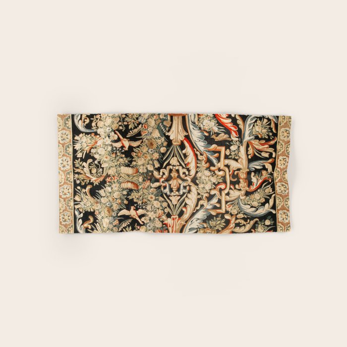 Antique French Gobelins Aubusson Tapestry Print Bath Towel Gallery Image 1