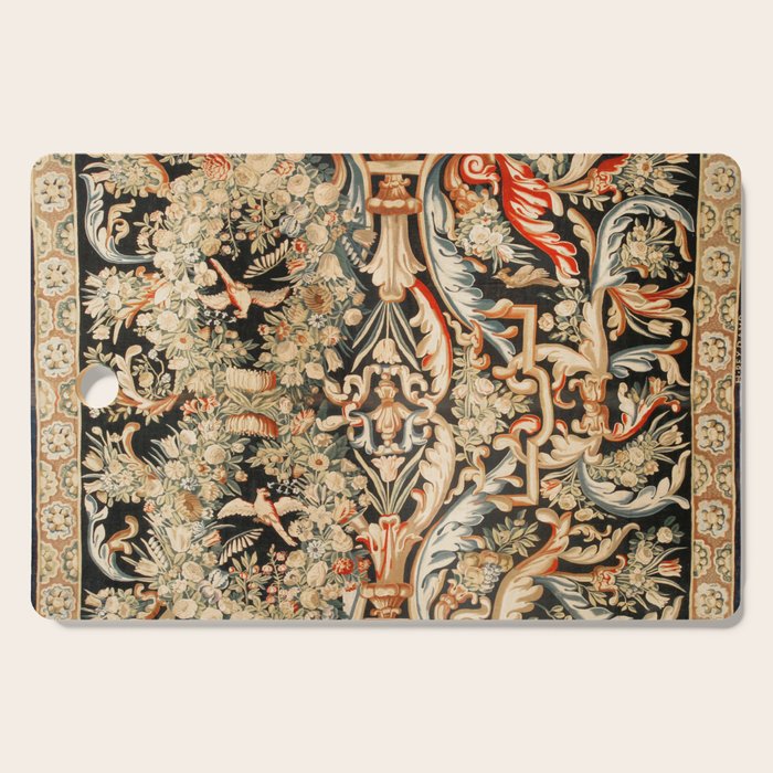 Antique French Gobelins Aubusson Tapestry Print Cutting Board Gallery Image 1