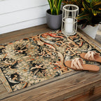 Antique French Gobelins Aubusson Tapestry Print Outdoor Rug Gallery Image 2