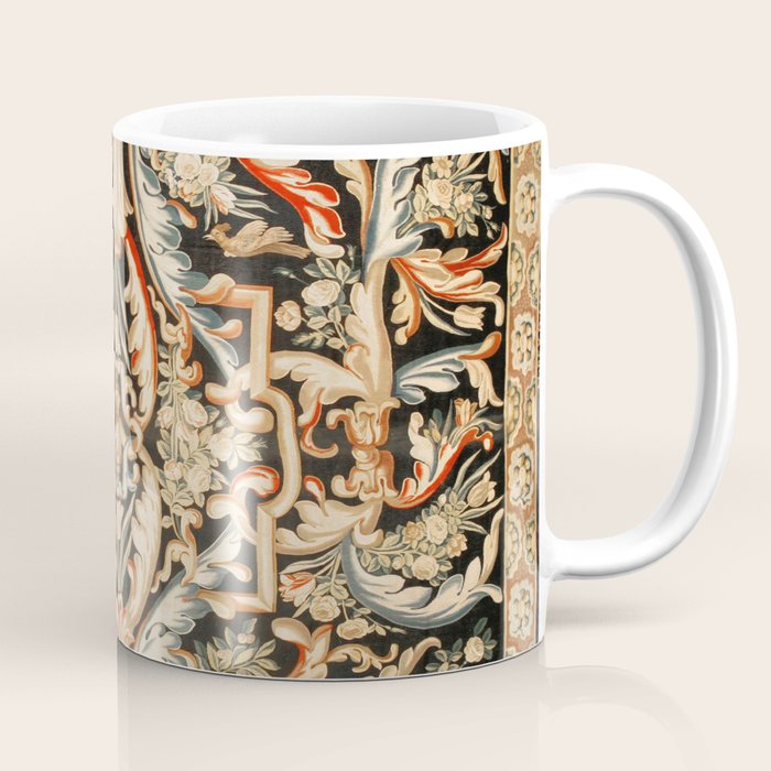 Antique French Gobelins Aubusson Tapestry Print Coffee Mug Gallery Image 1