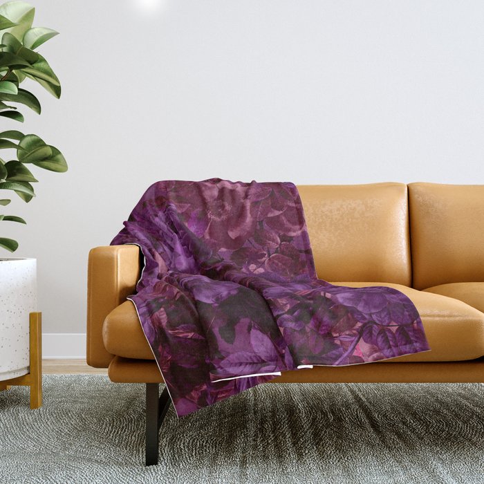 Viva Magenta 18-1750 Pantone's Color of the Year 2023 Throw Blanket Gallery Image 1