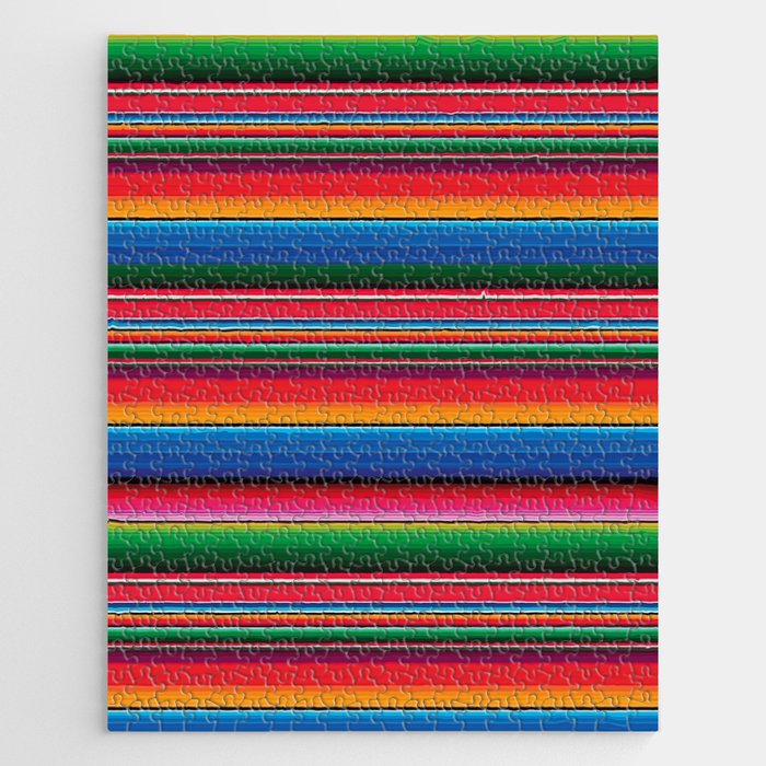 Serape Saltillo Red Jigsaw Puzzle Gallery Image 1