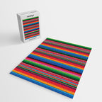 Serape Saltillo Red Jigsaw Puzzle Gallery Image 2