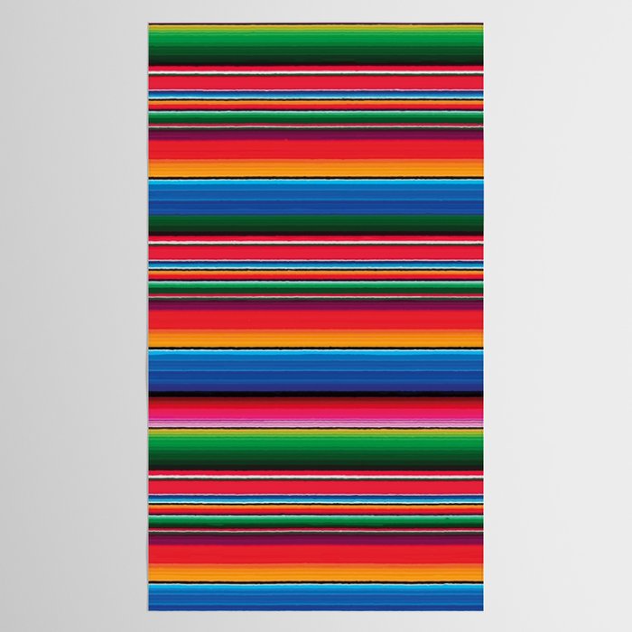 Serape Saltillo Red Tablecloth Gallery Image 2