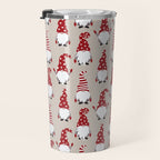 Christmas Gnomes Polka Pattern Travel Mug Gallery Image 3