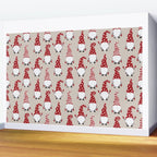 Christmas Gnomes Polka Pattern Wall Mural Gallery Image 2