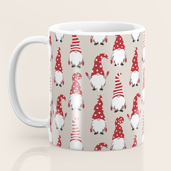 Christmas Gnomes Polka Pattern Coffee Mug Gallery Image 3
