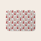 Christmas Gnomes Polka Pattern Bath Mat Gallery Image 1