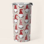 Christmas Gnomes Polka Pattern Travel Mug Gallery Image 2