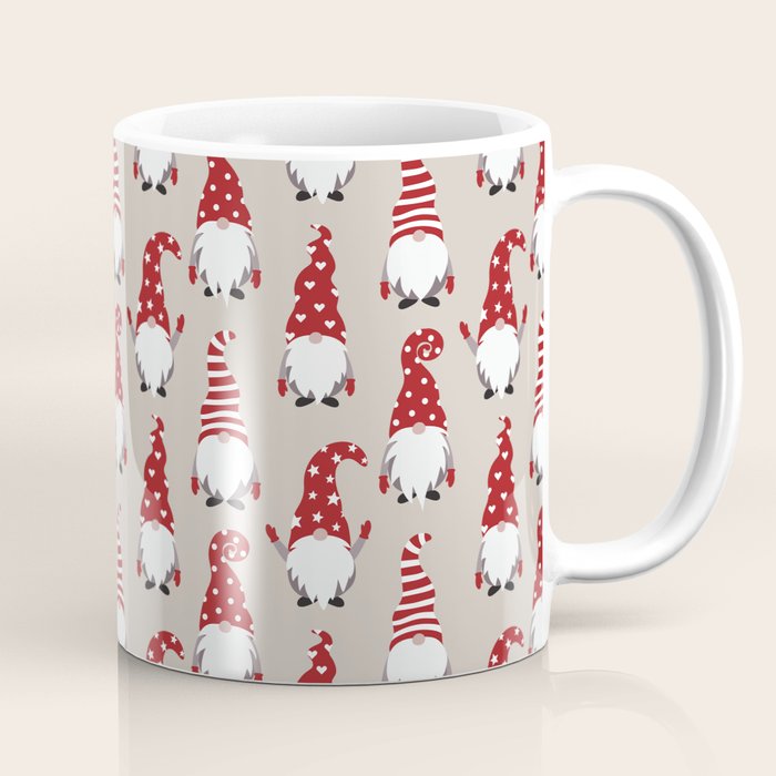 Christmas Gnomes Polka Pattern Coffee Mug Gallery Image 1