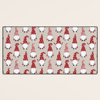Christmas Gnomes Polka Pattern Desk Mat Gallery Image 3