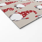 Christmas Gnomes Polka Pattern Welcome Mat Gallery Image 2
