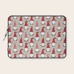 Christmas Gnomes Polka Pattern Laptop Sleeve Gallery Image 1