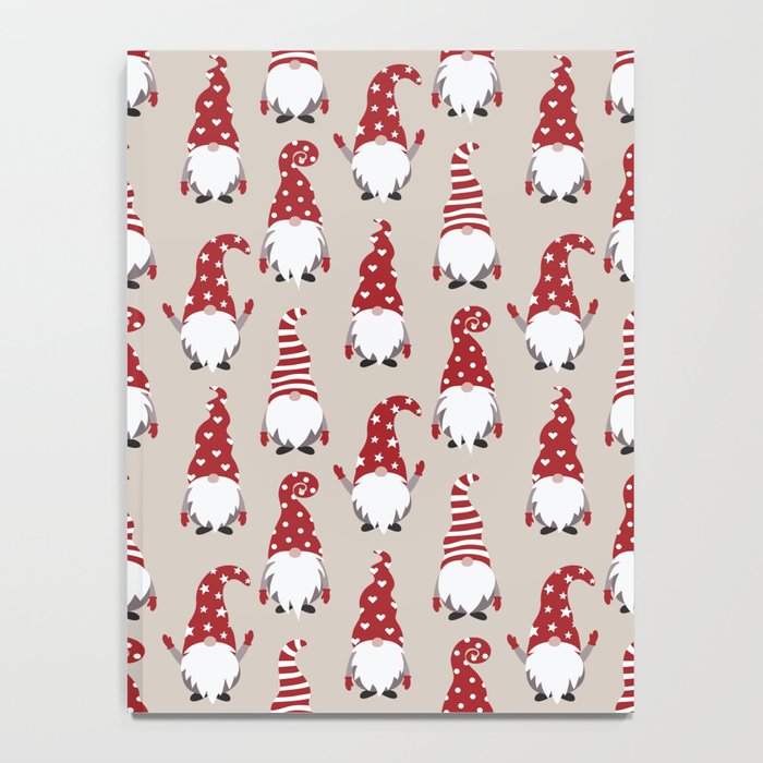 Christmas Gnomes Polka Pattern Notebook Gallery Image 4