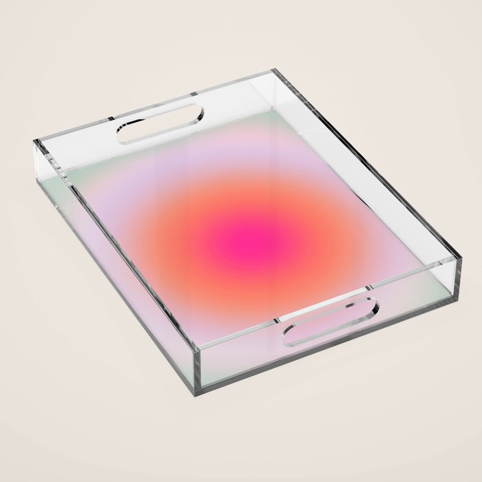 Vintage Colorful Gradient Acrylic Tray Gallery Image 1