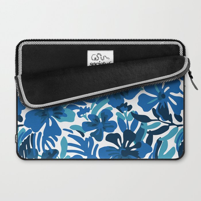 Tropical watercolor flower nature art pattern Laptop Sleeve Gallery Image 2