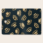 Brass Knuckles With Good Thoughts Cutting Board Gallery Image 1
