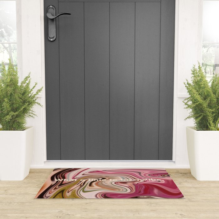 Groovy Vibes Only Welcome Mat Gallery Image 3