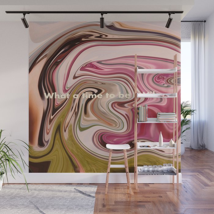 Groovy Vibes Only Wall Mural Gallery Image 1