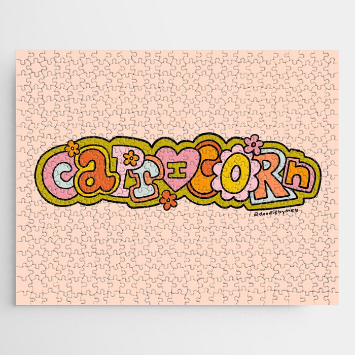 Capricorn Doodle Letters Jigsaw Puzzle Gallery Image 1